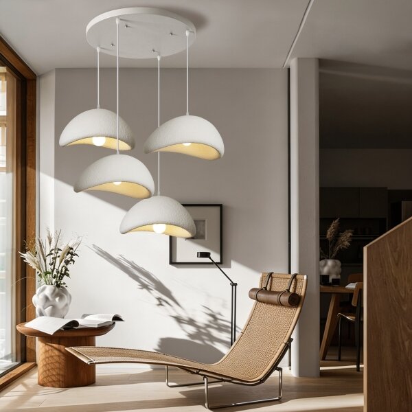 BRILAGI - Luster na lane WABI SABI 4xE27/60W/230V biela