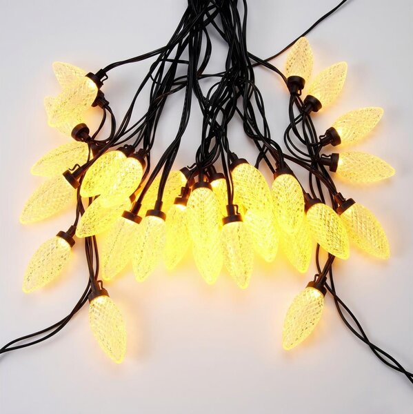 LED Vonkajší vianočný reťaz 20xLED/230V 14,5 m IP44 teplá biela