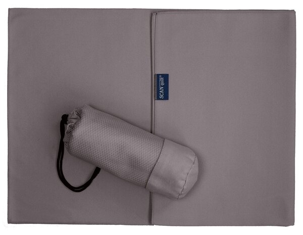 Rýchloschnúca osuška FITNESS BAG sivá 70x140 cm