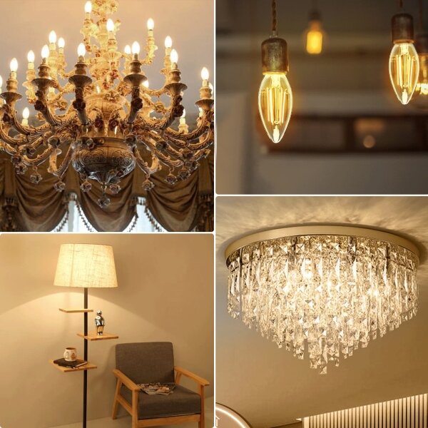 LED Žiarovka FILAMENT C35 E14/8W/230V 2700K - Aigostar