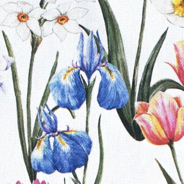 Utierka FLORA irisy, tulipány 50x70 cm