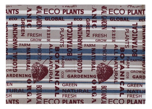 Prestieranie MURI text eco sivá modrá 33x45 cm