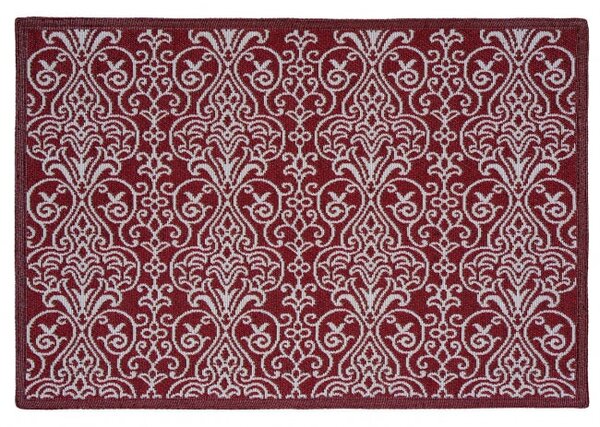 Prestieranie MOTIV LUREX ornament červená 45x140 cm
