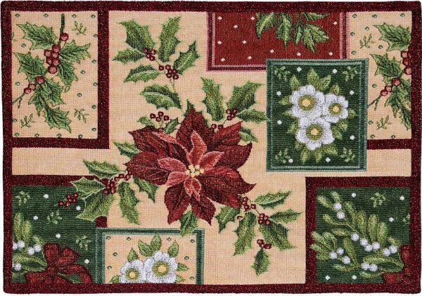 Prestieranie MOTIV LUREX vianočný patchwork 32x48 cm