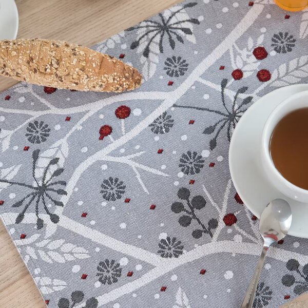 Prestieranie MOTIV listy a bobule 32x48 cm
