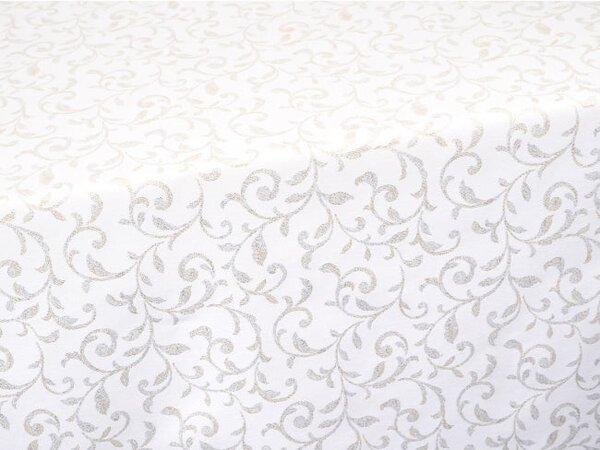Obrus GALA LUREX biela zlatá strieborná 120x150 cm