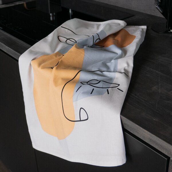Utierka DEKORO face khaki sivá 50x70 cm