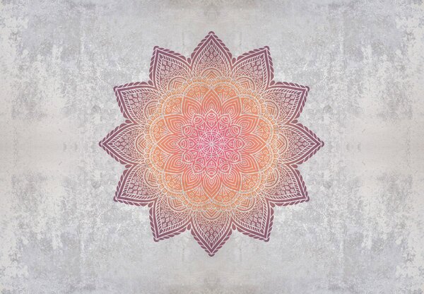Fototapeta - Mandala s betónovým motívom (147x102 cm)