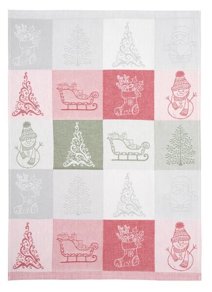 Utierka DESIGN vianoce červená zelená 50x70 cm