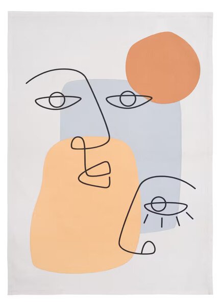 Utierka DEKORO face khaki sivá 50x70 cm