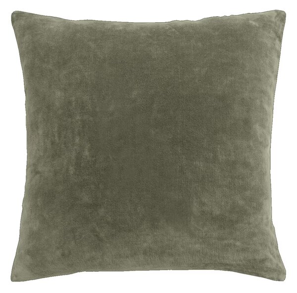 Dekoračný návlek COTTON VELVET polkruhy zelená 45x45 cm