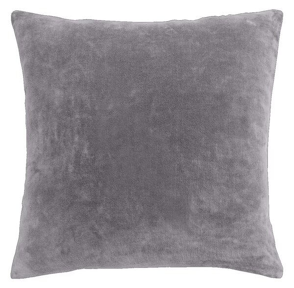 Dekoračný návlek COTTON VELVET krivky sivá 45x45 cm