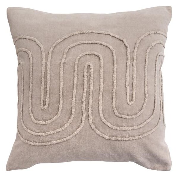 Dekoračný návlek COTTON VELVET meandry béžová 45x45 cm