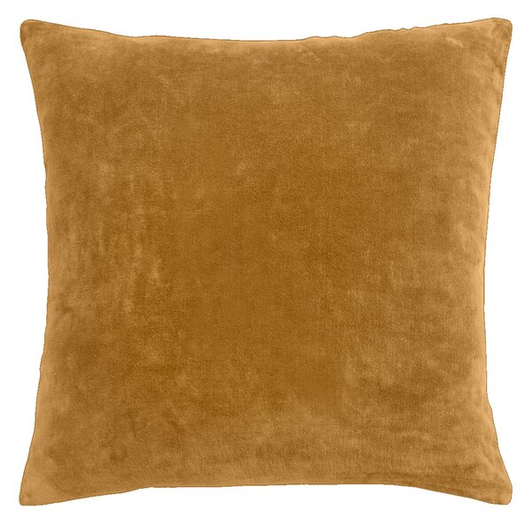Dekoračný návlek COTTON VELVET meandry okrová 45x45 cm
