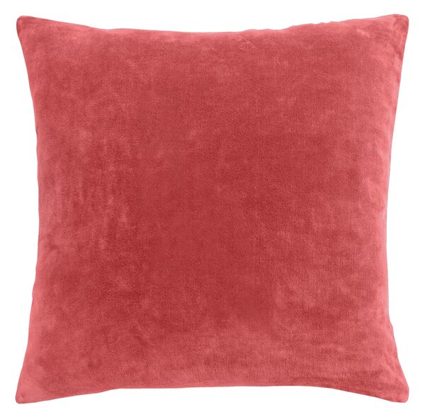 Dekoračný návlek COTTON VELVET polkruhy tehlová 45x45 cm