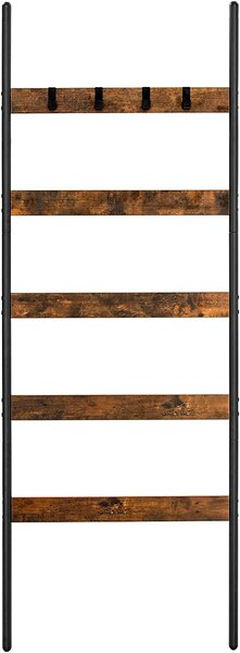 VASAGLE Rebrík na oblečenie 65x178cm čiernohnedý