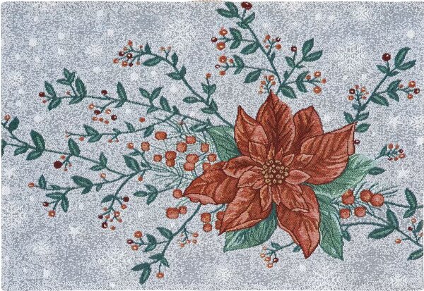 Prestieranie MOTIV vianočná hviezda červená zelená 32x48 cm