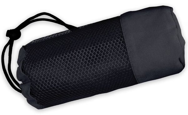 Rýchloschnúca osuška FITNESS BAG antracitová 70x140 cm