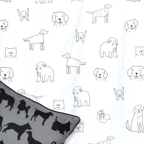 Obliečky KLASIK dog bežný 1x paplón 140x200 + 1x vankúš 70x90 cm