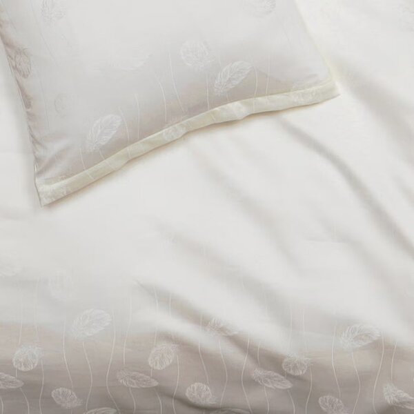 Obliečky EXCLUSIVE TENCEL PLUS pierka smotanová bežný 1x paplón 140x200 + 1x vankúš 70x90 cm