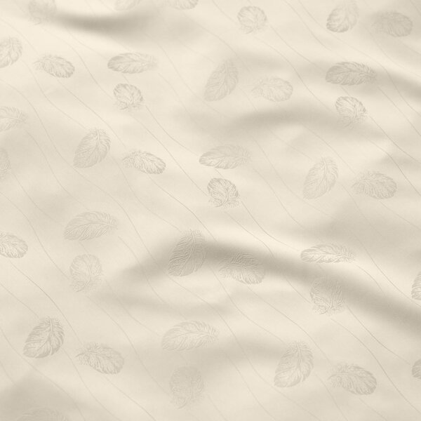 Obliečky EXCLUSIVE TENCEL PLUS pierka béžová bežný 1x paplón 140x200 + 1x vankúš 70x90 cm