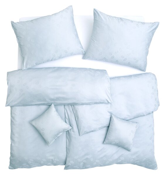 Obliečky EXCLUSIVE TENCEL PLUS pierka svetlá modrá bežný 1x paplón 140x200 + 1x vankúš 70x90 cm