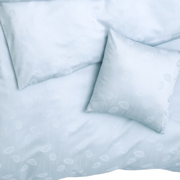 Obliečky EXCLUSIVE TENCEL PLUS pierka svetlá modrá bežný 1x paplón 140x200 + 1x vankúš 70x90 cm