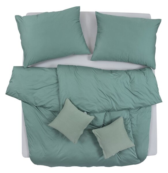Obliečky JERSEY UNI khaki bežný 1x paplón 140x200 + 1x vankúš 70x90 cm