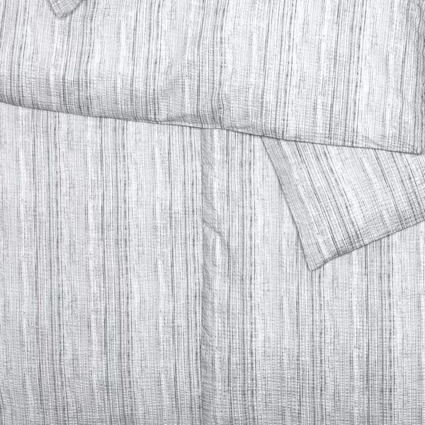 Obliečky KREP prúžky sivá Štandardný 1x paplón 140x200 + 1x vankúš 70x90 cm