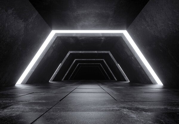 Fototapeta - 3D tunel (147x102 cm)