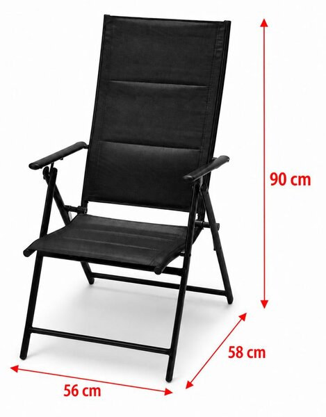 Set 4 ks záhradných polohovacích stoličiek AVENBERG TONY