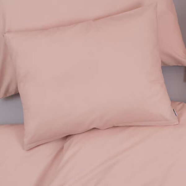 Obliečky KLASIK PLUS UNI púdrová Štandardný 1x paplón 140x200 + 1x vankúš 70x90 cm