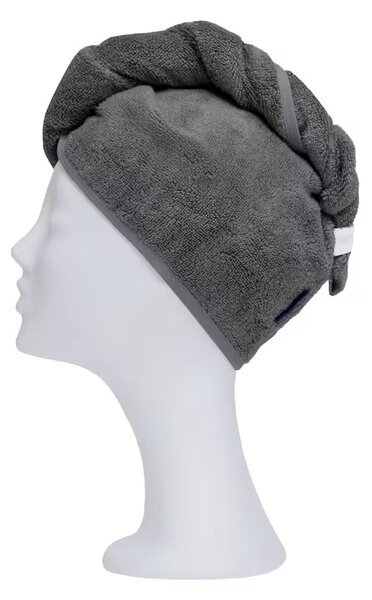 Turban froté MODAL SOFT tmavá sivá 70 cm