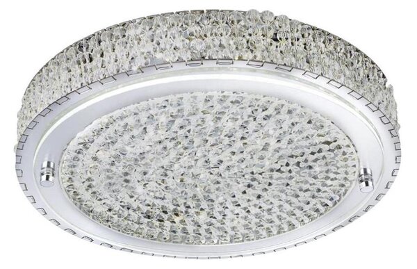 Searchlight 2714CC - LED Stropné svietidlo FLUSH LED/24W/230V pr. 40 cm chróm