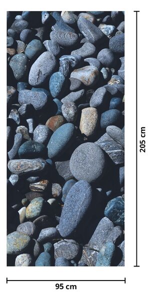 Fototapeta na dvere - Plážové okruhliaky (95x205cm)