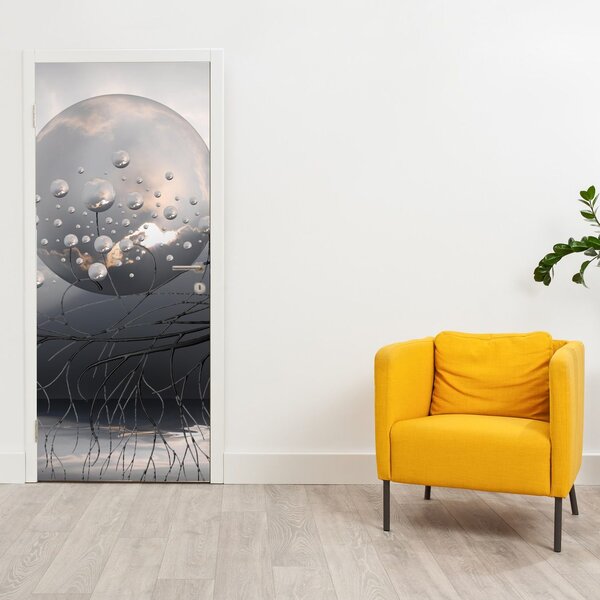 Fototapeta na dvere - Abstraktné gule (95x205cm)