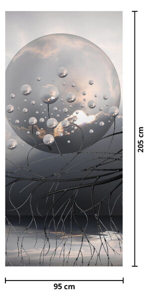Fototapeta na dvere - Abstraktné gule (95x205cm)