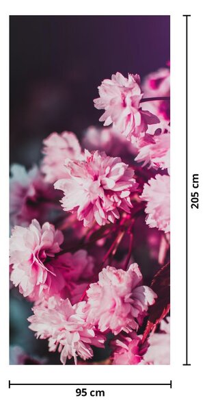 Fototapeta na dvere - Kvety stromu (95x205cm)