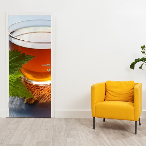 Fototapeta na dvere - Šálka s čajom (95x205cm)
