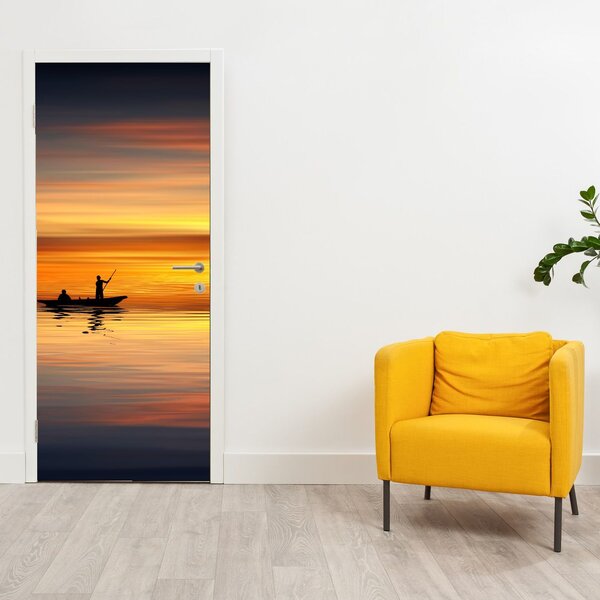 Fototapeta na dvere - Plavba na loďke (95x205cm)