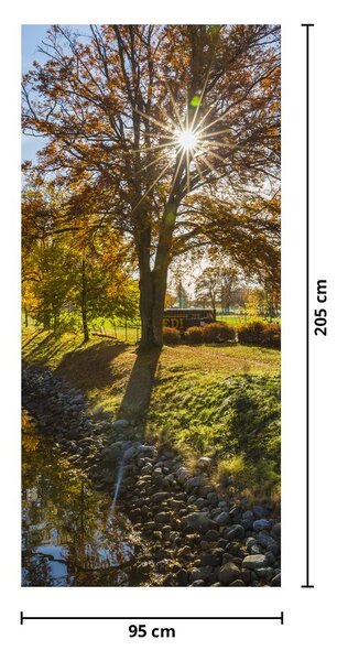 Fototapeta na dvere - Vodný kánal (95x205cm)