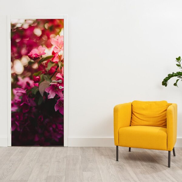 Fototapeta na dvere - Kvety rozvinutého kríka (95x205cm)