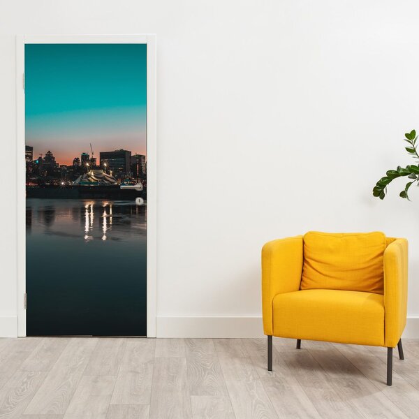 Fototapeta na dvere - Veľkomesto (95x205cm)