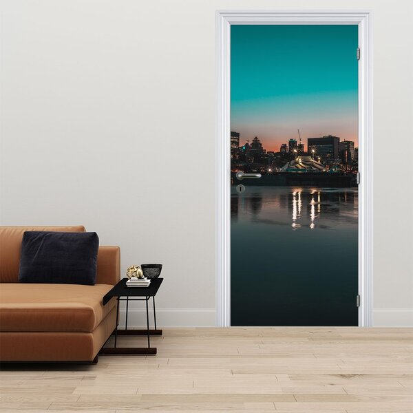 Fototapeta na dvere - Veľkomesto (95x205cm)