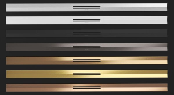 ESS R-line Clean Color - Sprchový žľab 1200 mm, kompletná sada, kartáčovaný bronz RLCED1200BBR