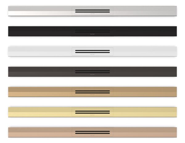 ESS R-line Clean Color - Sprchový žľab 1200 mm, kompletná sada, kartáčovaný bronz RLCED1200BBR