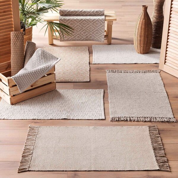 Béžový prateľný koberec 50x80 cm Pietro – douceur d'intérieur