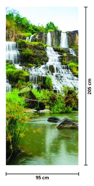 Fototapeta na dvere - Vodopády (95x205cm)