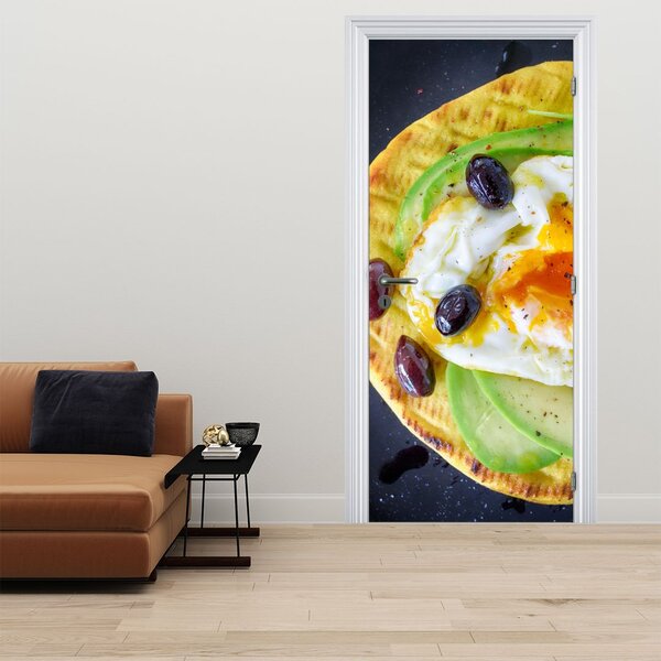 Fototapeta na dvere - Zdravé palacinky (95x205cm)