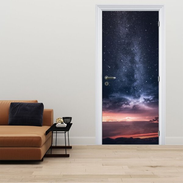 Fototapeta na dvere - Obloha s hviezdami (95x205cm)